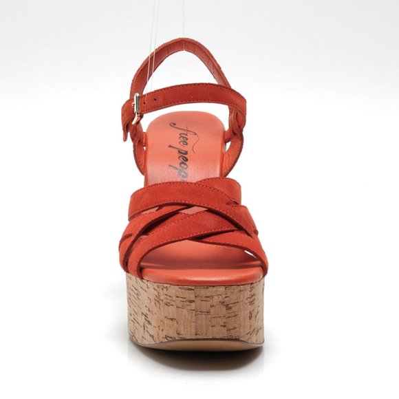 🎉LAST CHANCE🎉 FREE PEOPLE Lisbon MJ Platform Sandals / Sunstar - Picture 7 of 11